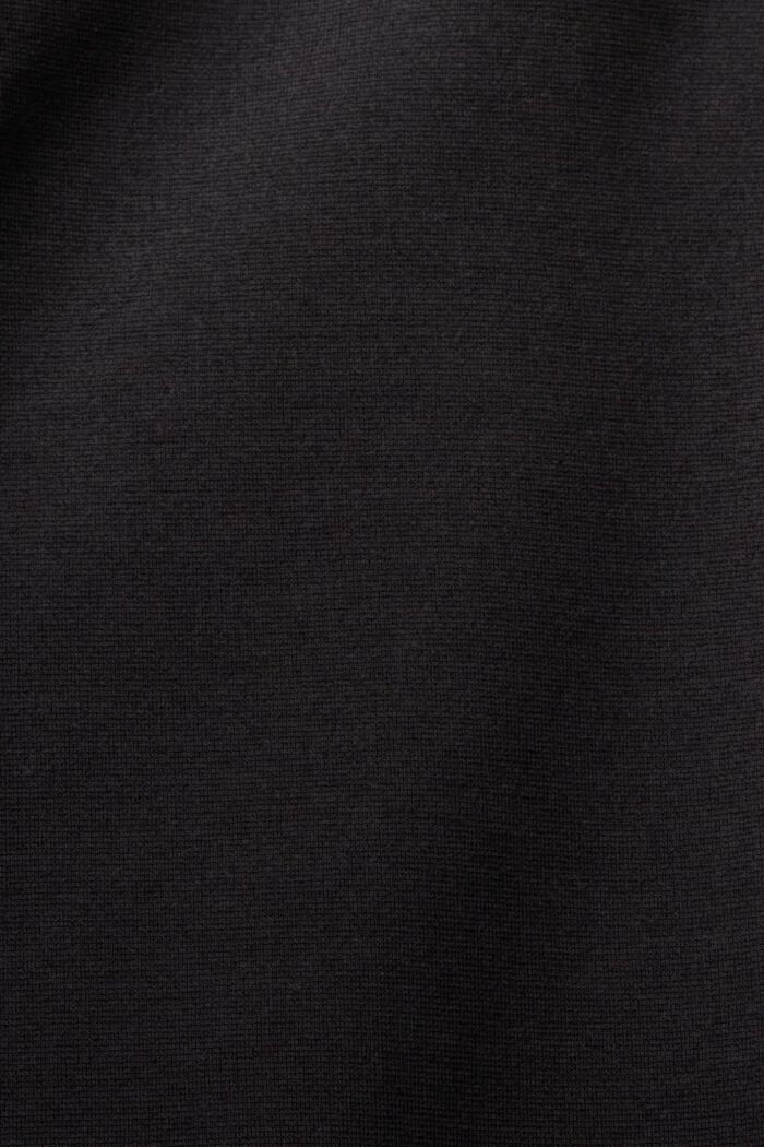 Spodnie z jerseyu punto z suwakami na nogawkach, BLACK, detail image number 5