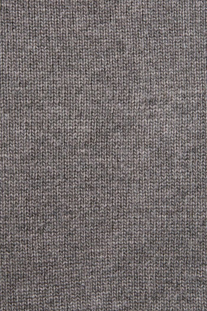 Sweter polo zapinany na guziki, BROWN GREY, detail image number 5