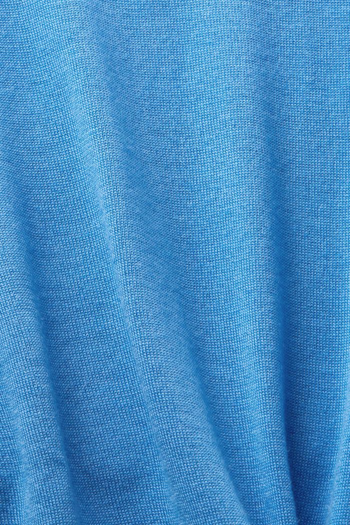 Kaszmirowy sweter z okrągłym dekoltem, BLUE, detail image number 4