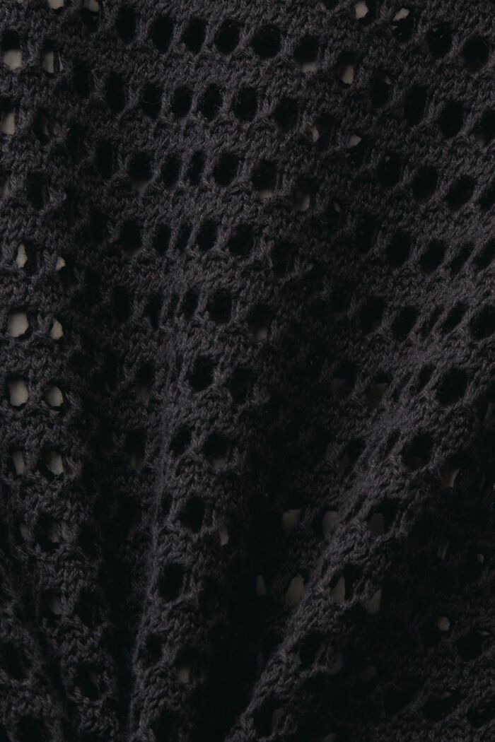 Ażurowa sukienka mini, BLACK, detail image number 5
