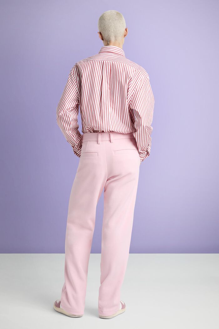 Szerokie spodnie z bawełną ekologiczną, PASTEL PINK, detail image number 1