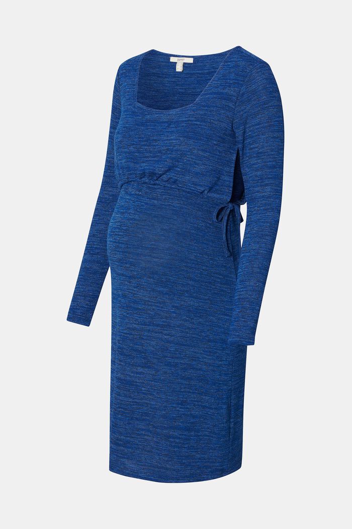 MATERNITY Ciążowa sukienka z dzianiny z funkcją karmienia, ROYAL BLUE, detail image number 5