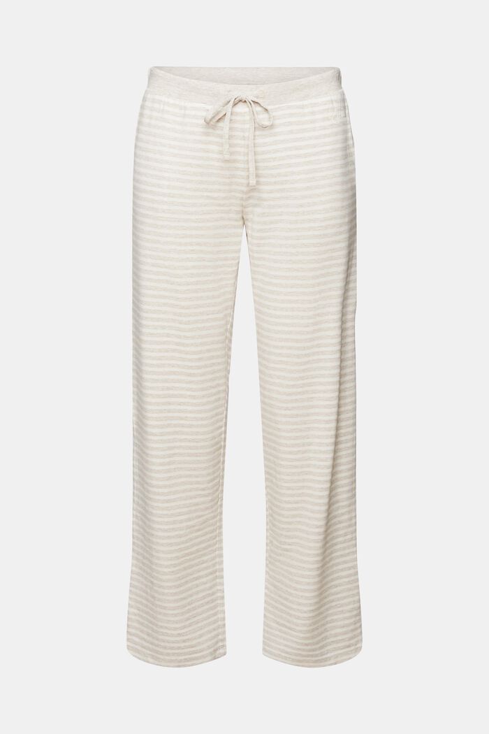 Spodnie od piżamy w paski, SAND, detail image number 5