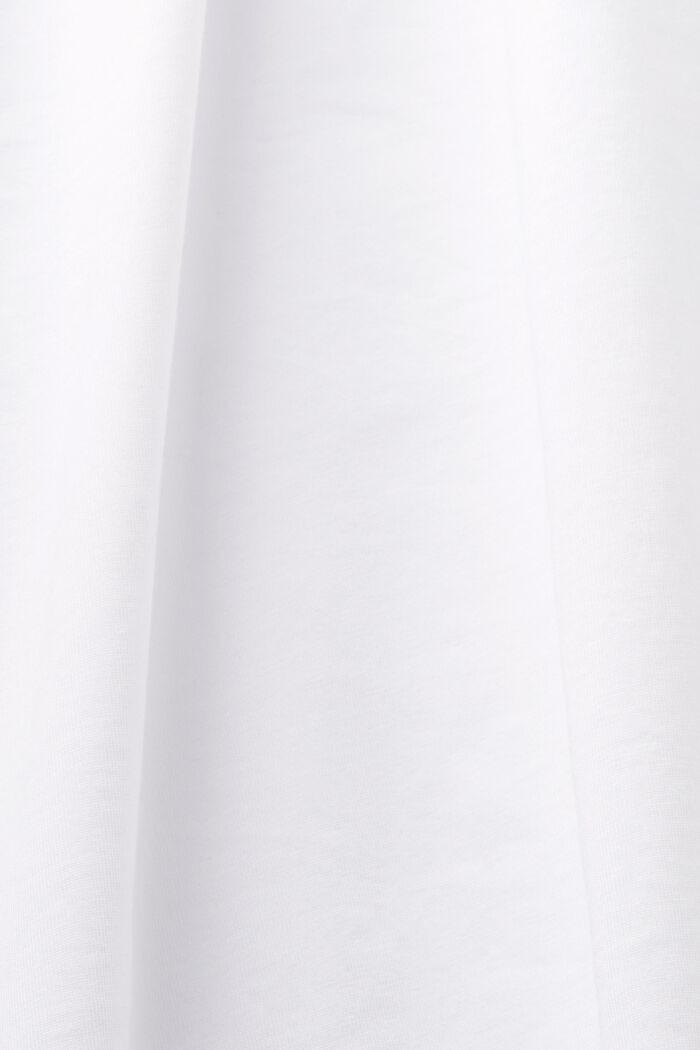 Dżersejowy T-shirt z bawełny organicznej, WHITE, detail image number 4