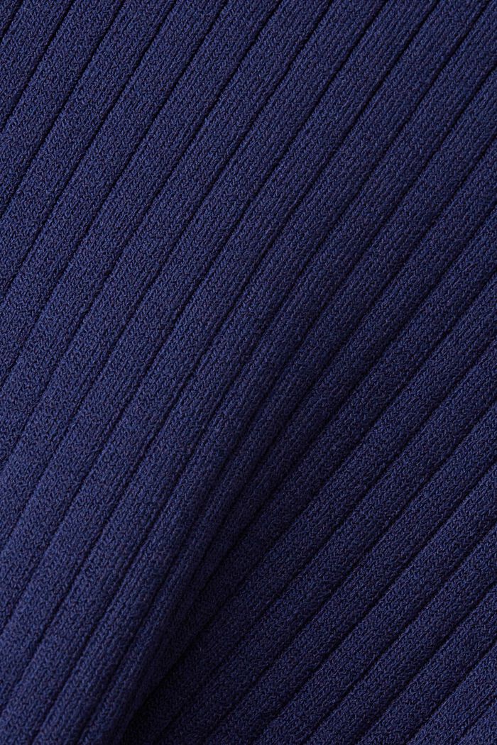 Sweter w kolorowe pasy z okrągłym dekoltem, DARK BLUE, detail image number 5