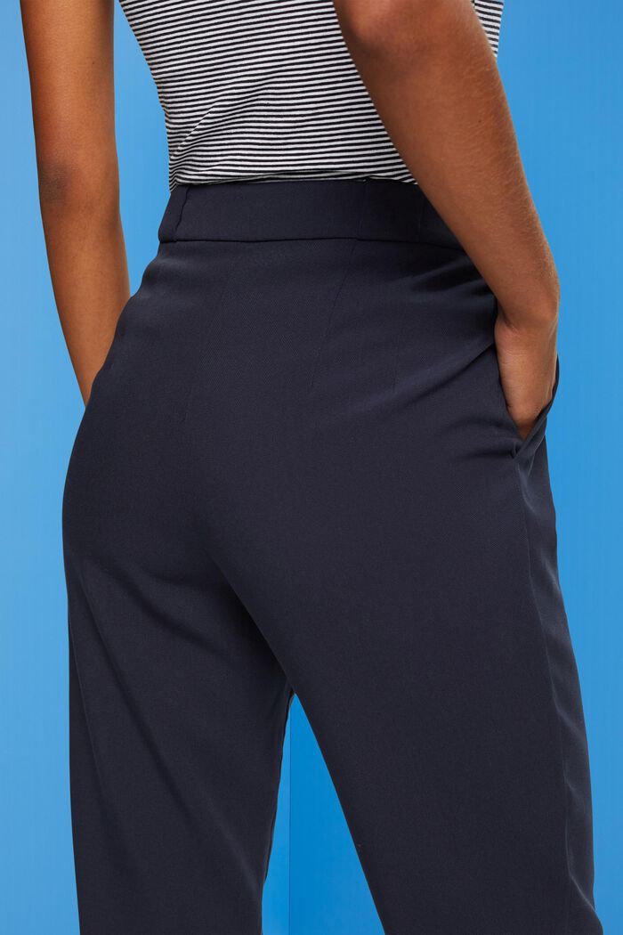 Skrócone spodnie twillowe, NAVY, detail image number 4