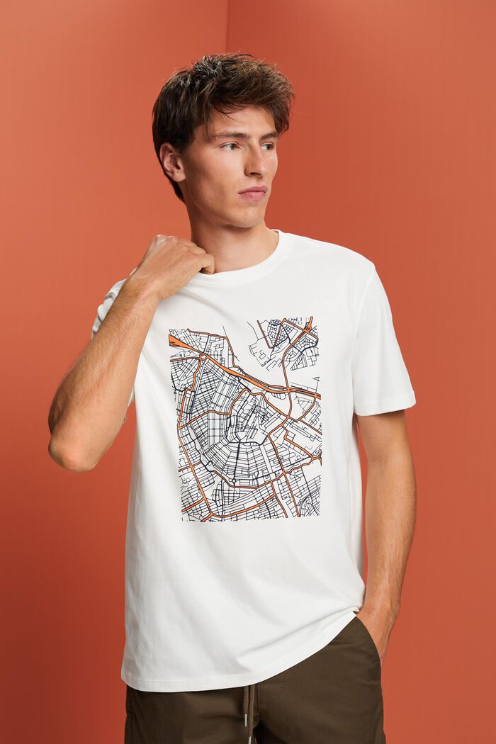 Dżersejowy T-shirt z nadrukiem, ICE, detail image number 0