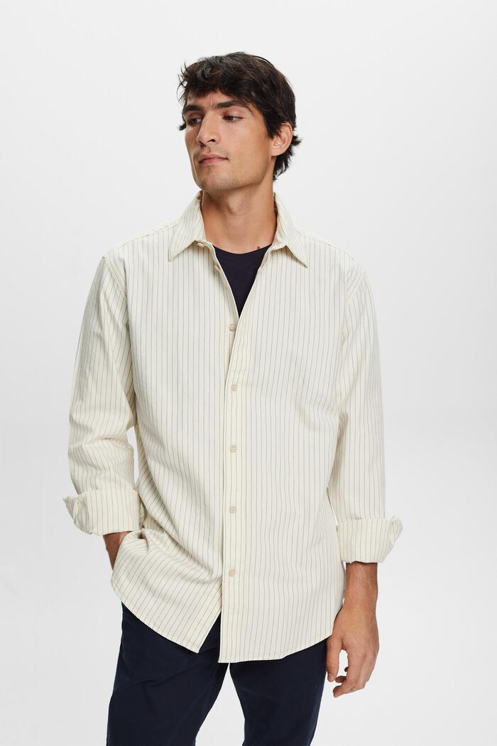 Twillowa koszula w paski, 100% bawełny, ICE, detail image number 2