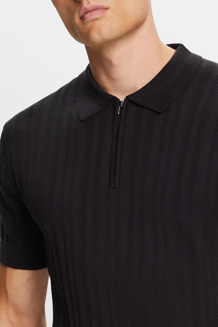 Koszulka polo slim fit, BLACK, detail image number 2