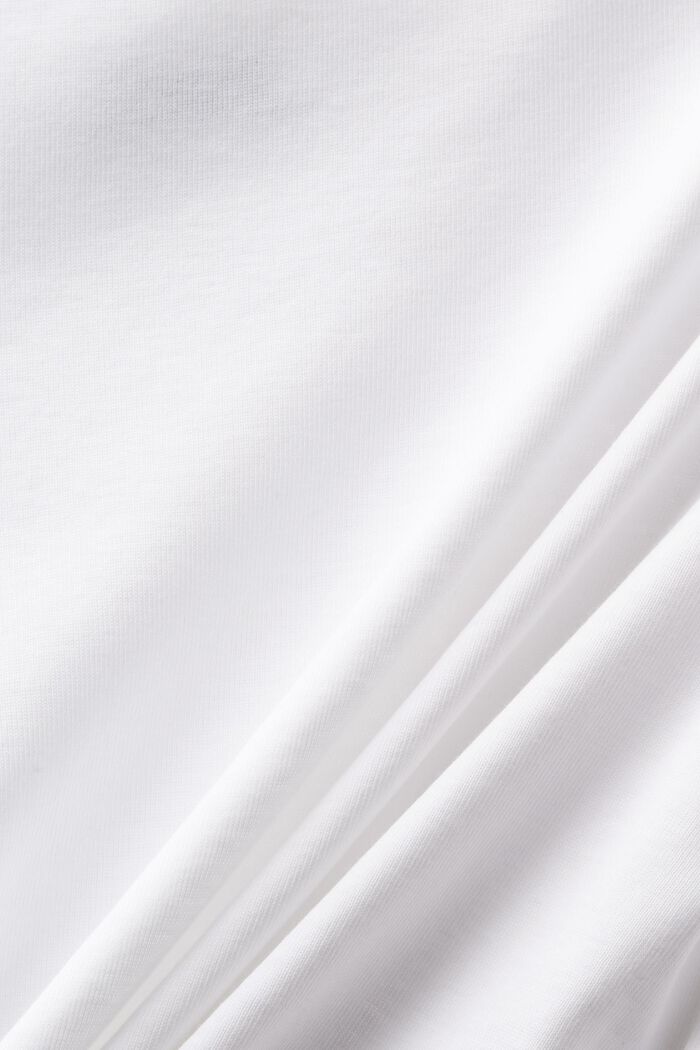 T-shirt z łódkowym dekoltem, WHITE, detail image number 6