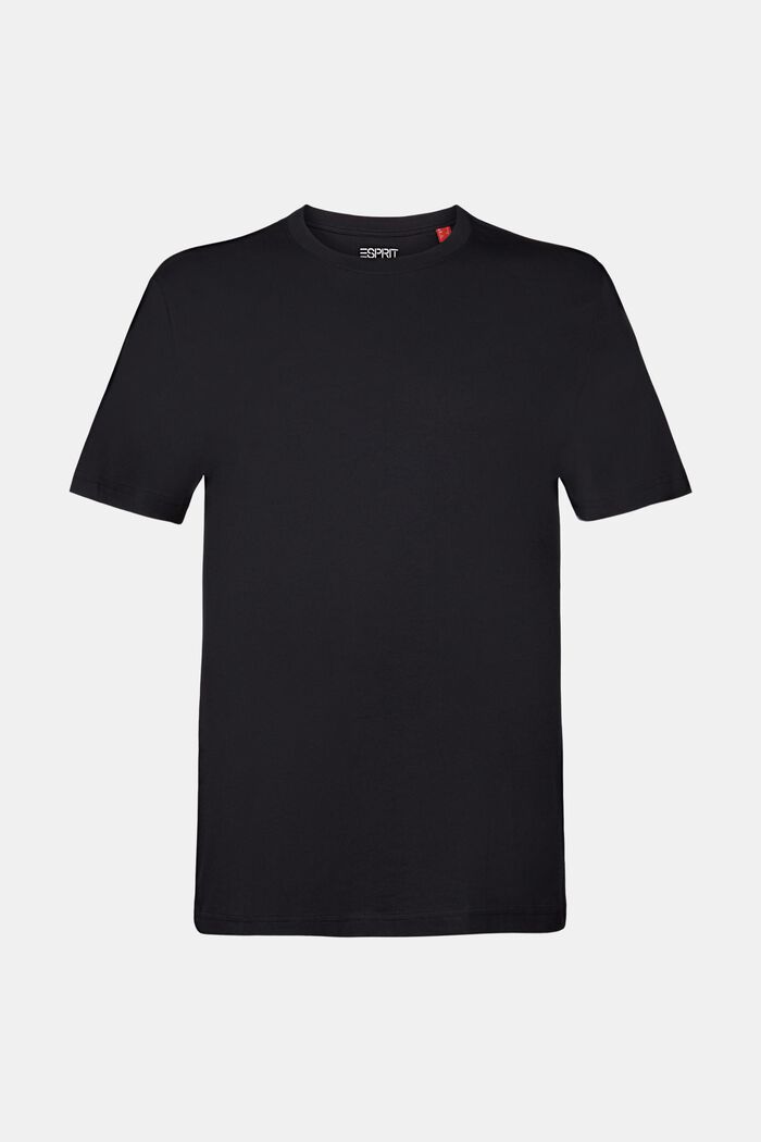 T-shirt z dżerseju z bawełny pima, BLACK, detail image number 6