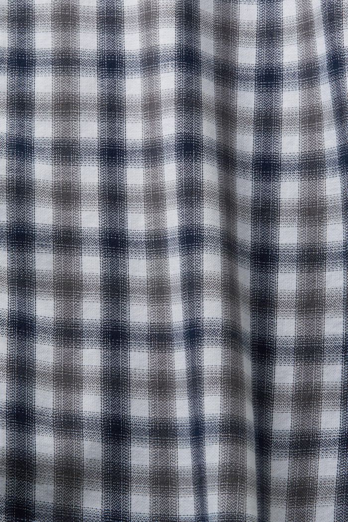 Koszula w kratkę z flaneli bawełnianej, PASTEL GREY, detail image number 5