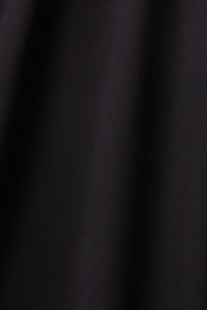 Sukienka mini bez rękawów z szyfonowej krepy, BLACK, detail image number 7