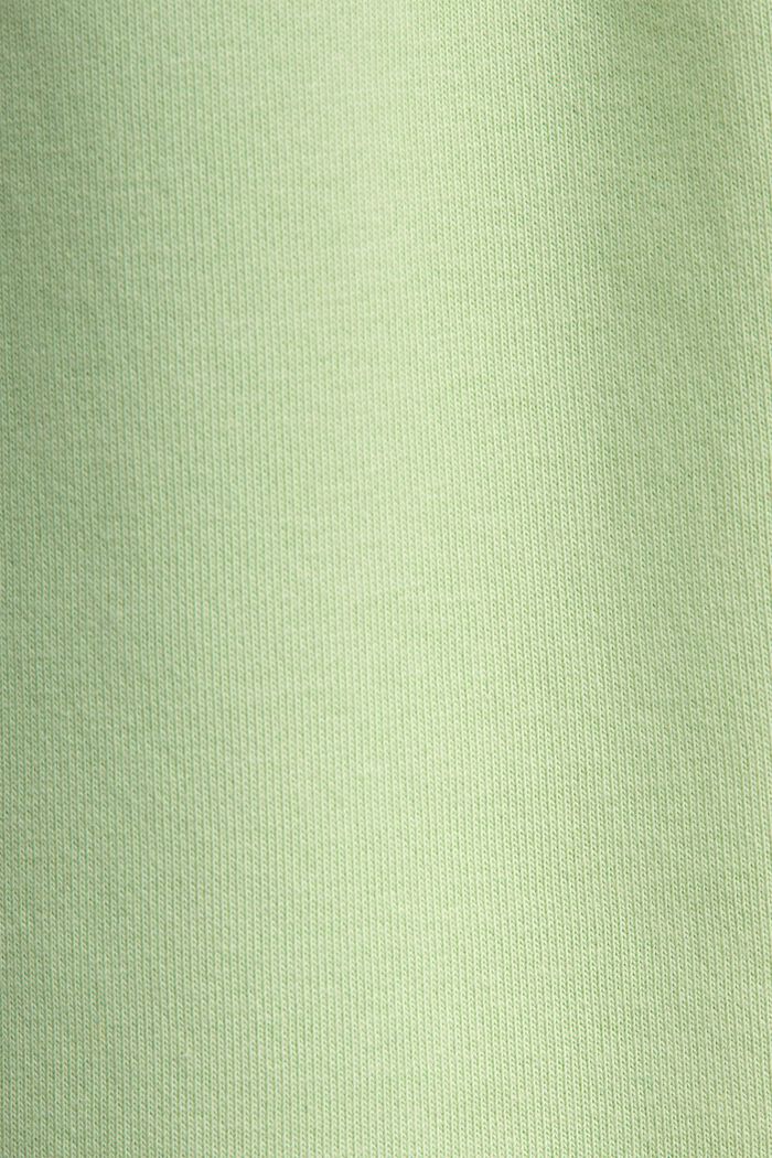Spodnie dresowe z logo z bawełnianego polaru z logo, LIGHT GREEN, detail image number 4