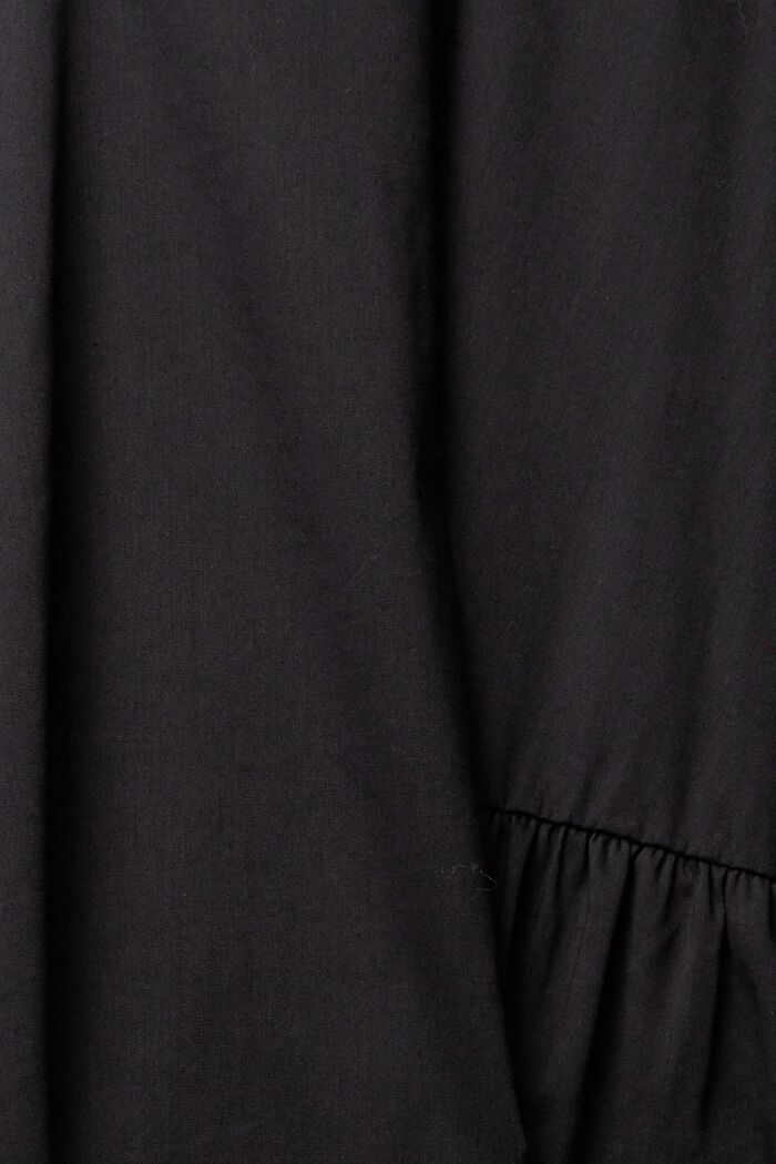 Sukienka z falbanami z LENZING™ ECOVERO™, BLACK, detail image number 1