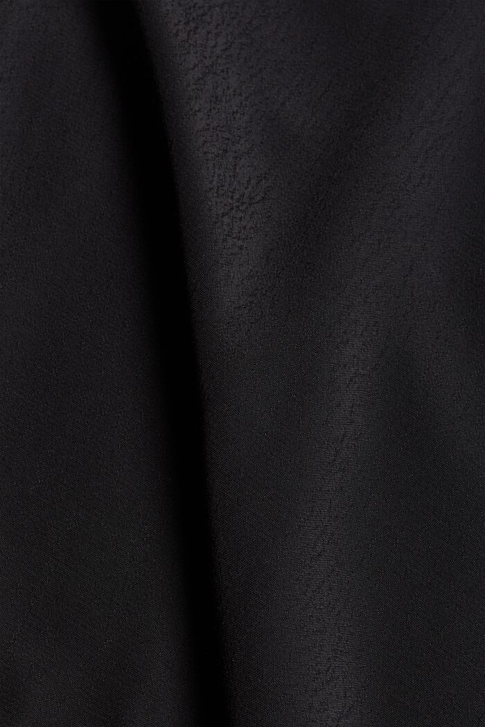 Bluzka z falbankami, LENZING™ ECOVERO™, BLACK, detail image number 4