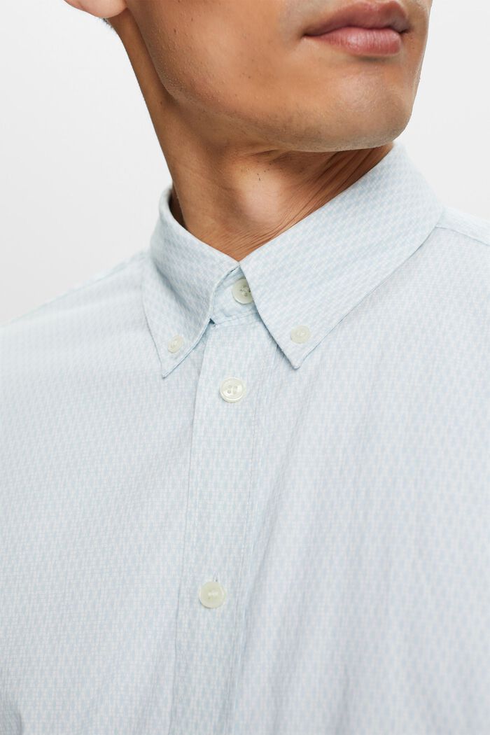 Bawełniana koszula z nadrukiem, relaxed fit, WHITE, detail image number 2