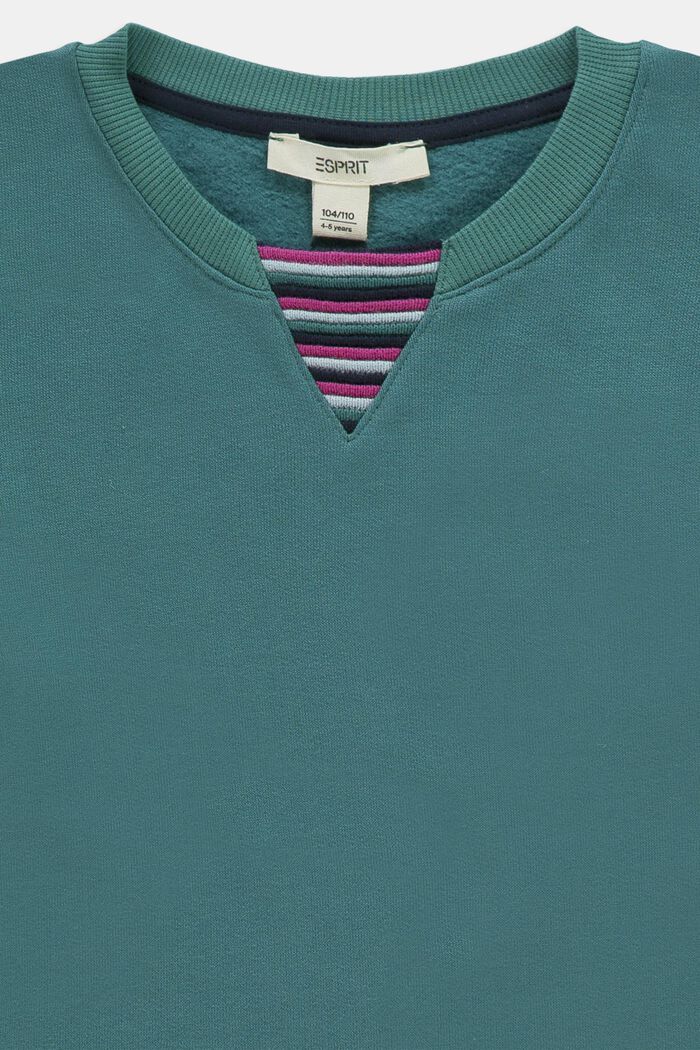 Bawełniana bluza, TEAL GREEN, detail image number 2