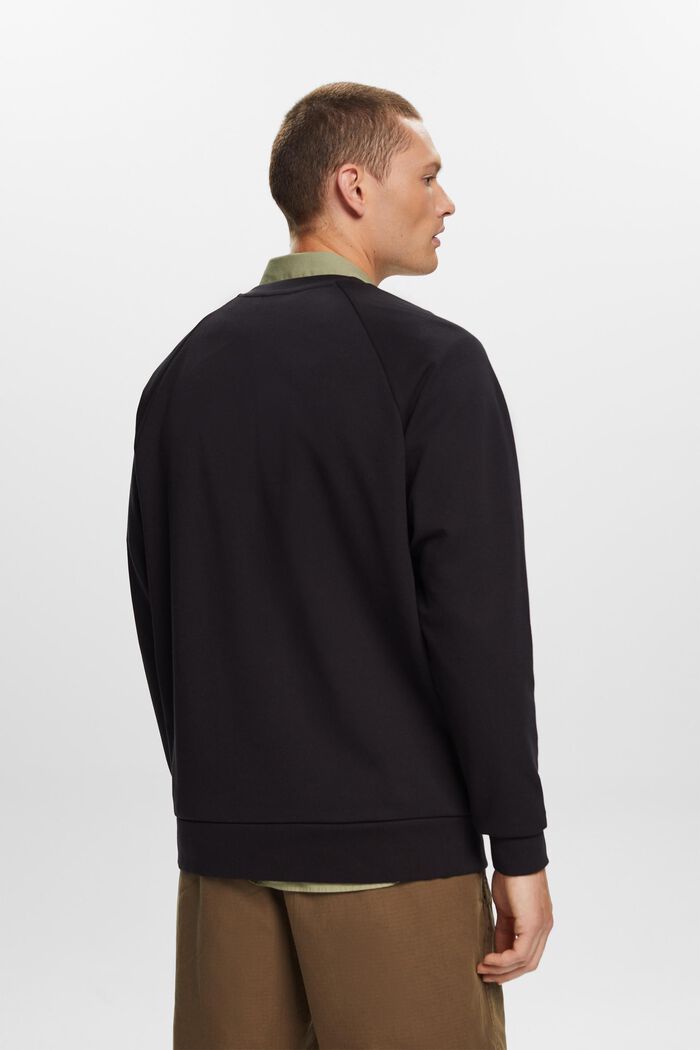 Bluza basic, mieszanka bawełniana, BLACK, detail image number 3