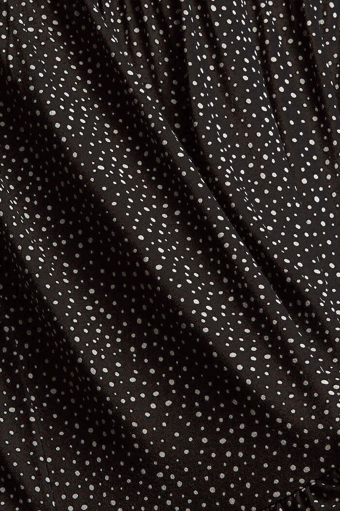 Wzorzysta Sukienka z LENZING™ ECOVERO™, NEW BLACK, detail image number 5