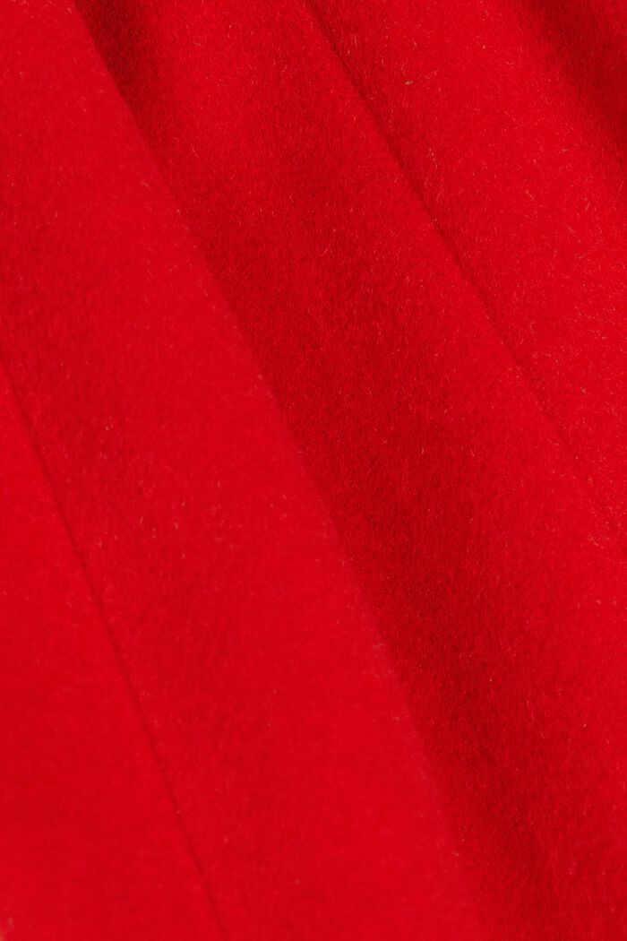 Z recyklingu: płaszcz z mieszanki wełnianej z kaszmirem, RED, detail image number 5