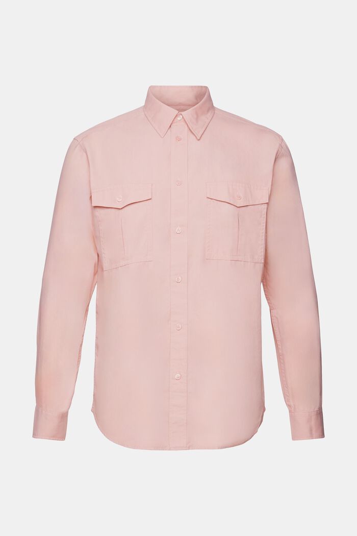 Koszula w stylu utility z bawełny, OLD PINK, detail image number 6