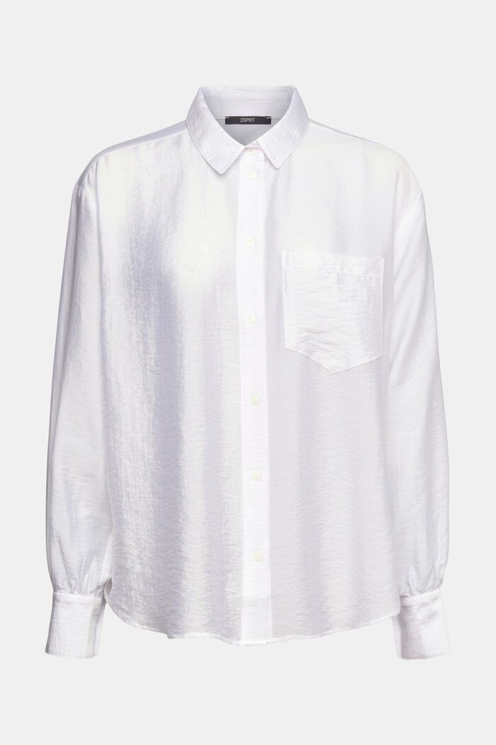 Z włóknem TENCEL™: bluzka o satynowym wyglądzie, WHITE, detail image number 2