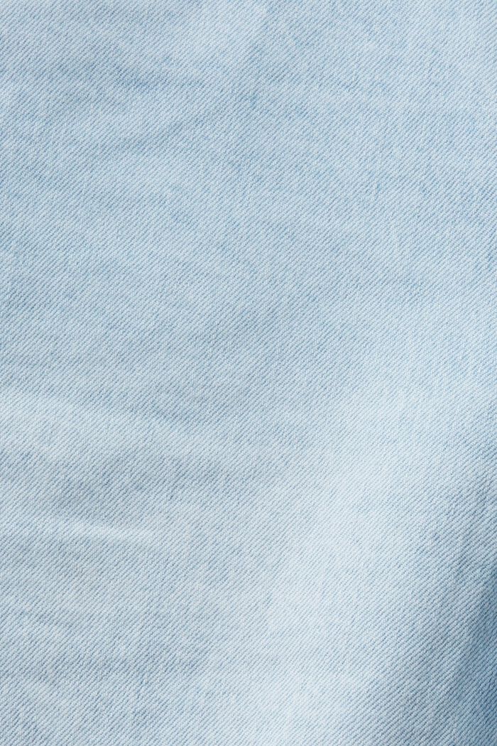 Wąskie dżinsowe szorty ze średnim stanem, BLUE LIGHT WASHED, detail image number 5