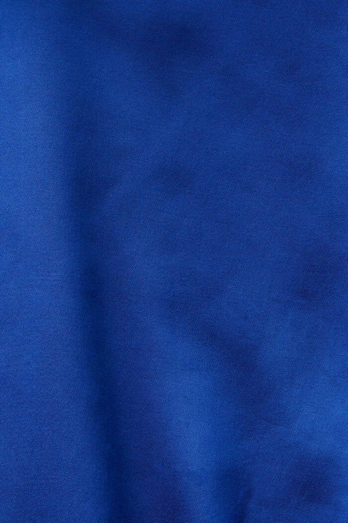 Bluzka z długim rękawem z satyny, BRIGHT BLUE, detail image number 6