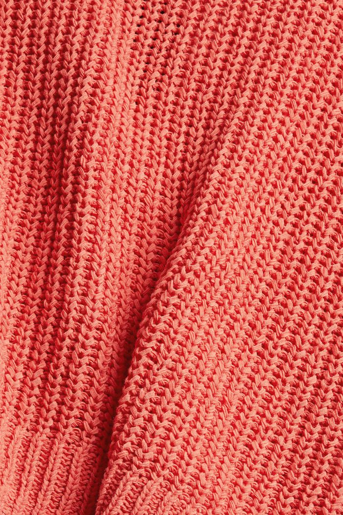 Sweter z mieszanki bawełnianej, CORAL, detail image number 1