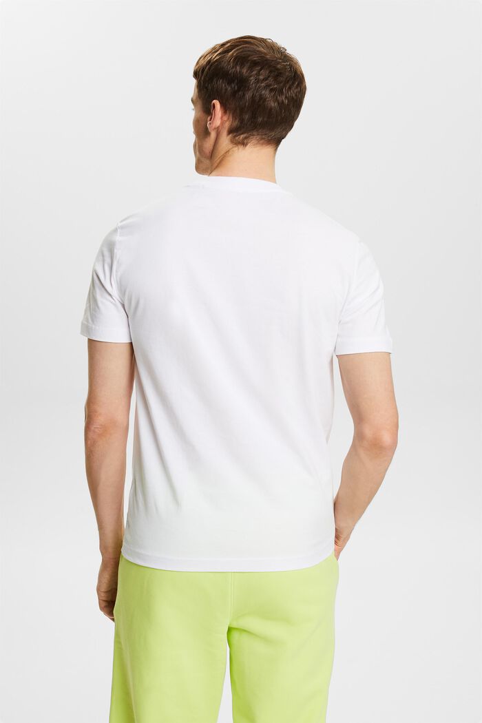 Dżersejowy T-shirt z bawełny organicznej, WHITE, detail image number 3