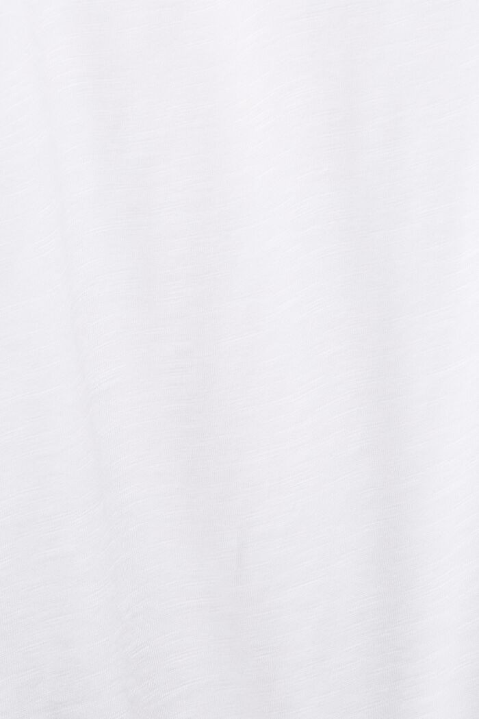 T-shirt z koronkowymi detalami, WHITE, detail image number 4