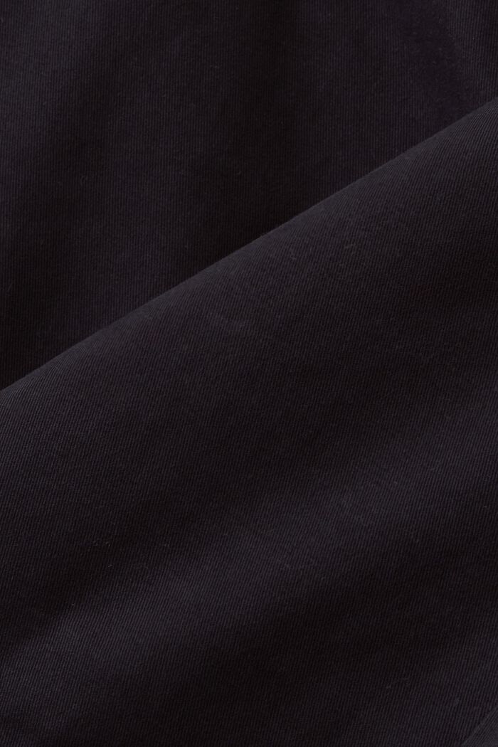 Spodnie chino z twillu bawełnianego, slim, BLACK, detail image number 5