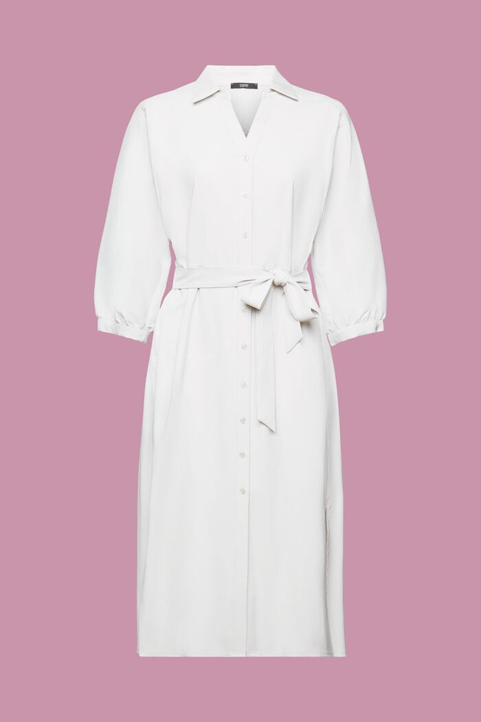 Koszulowa sukienka mini, PASTEL GREY, detail image number 7
