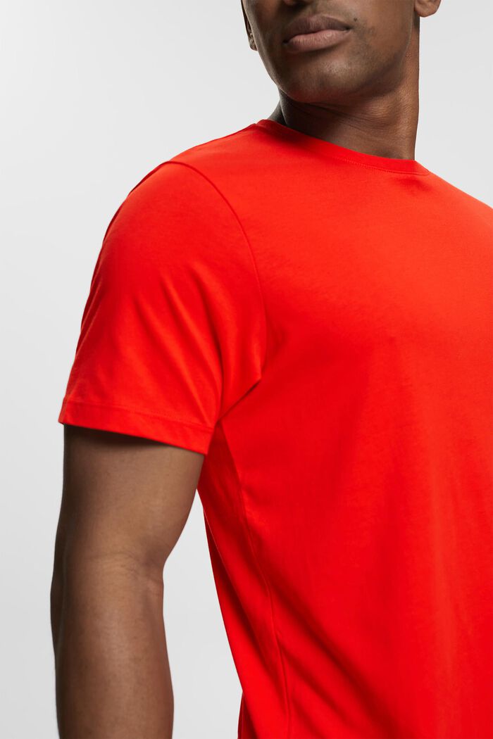 T-shirt z dżerseju, 100% bawełny, RED, detail image number 0