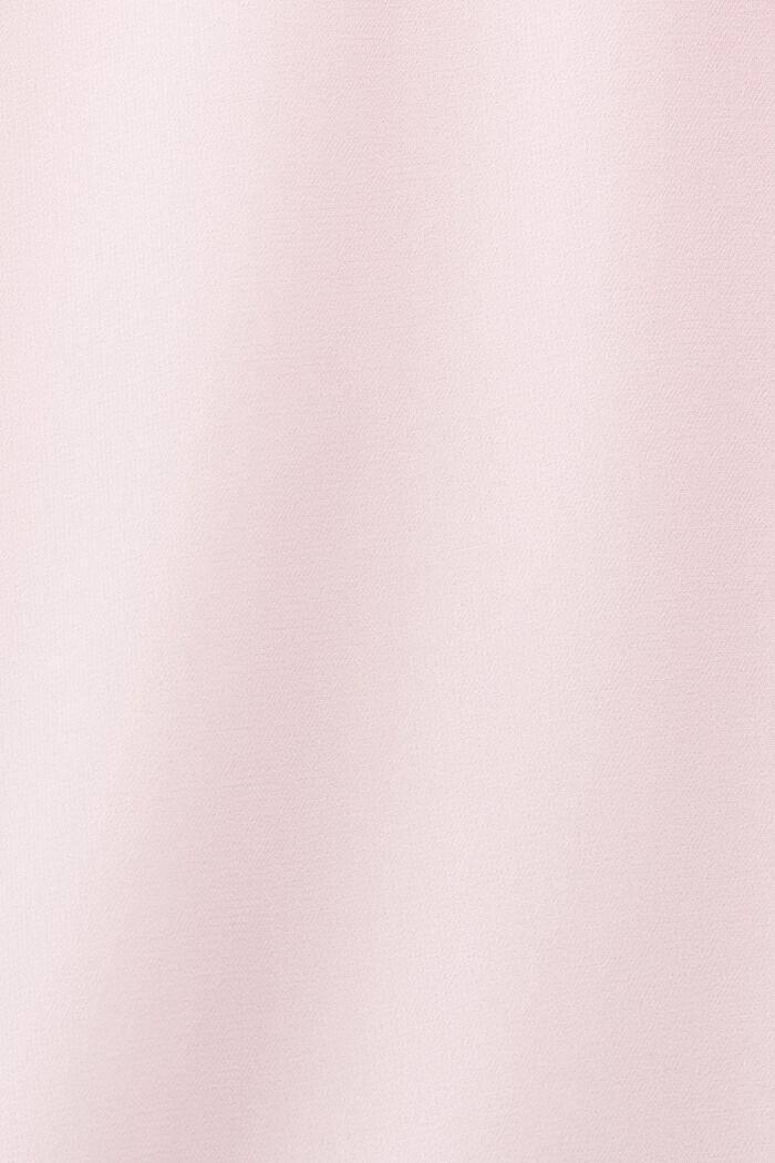 Sukienka mini z szyfonowej krepy z nadrukiem, PASTEL PINK, detail image number 5