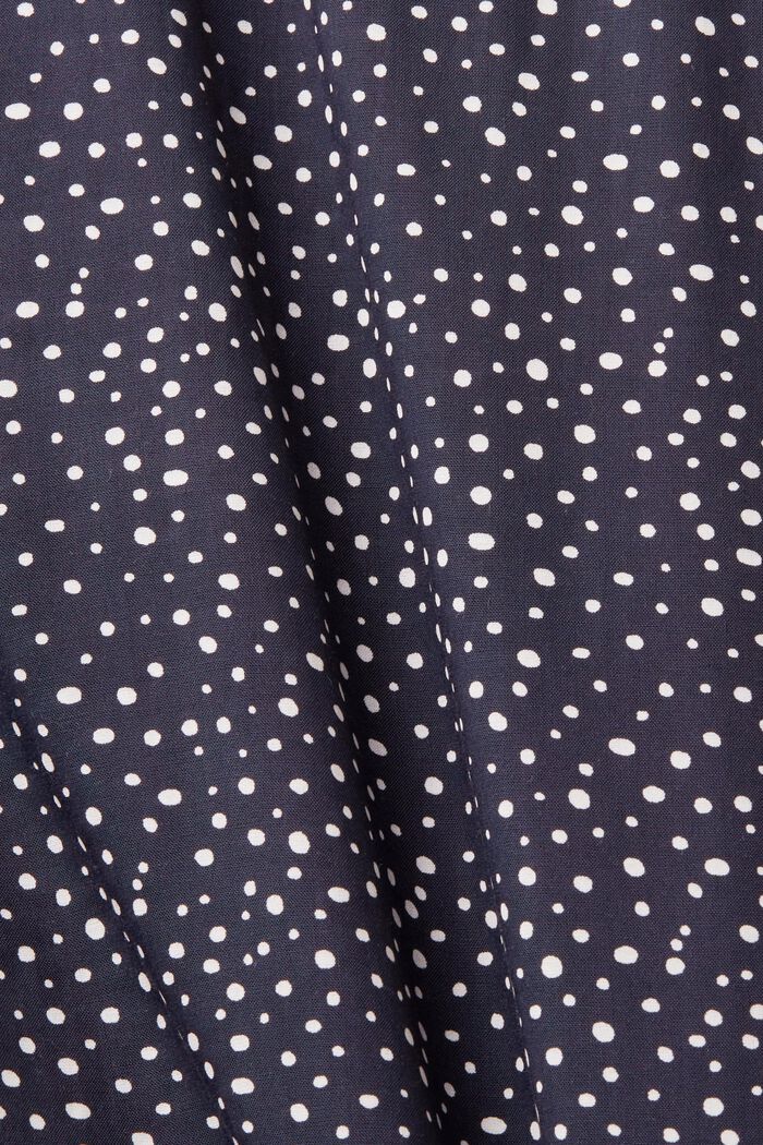 Wzorzysta bluzka, LENZING™ ECOVERO™, NAVY, detail image number 5