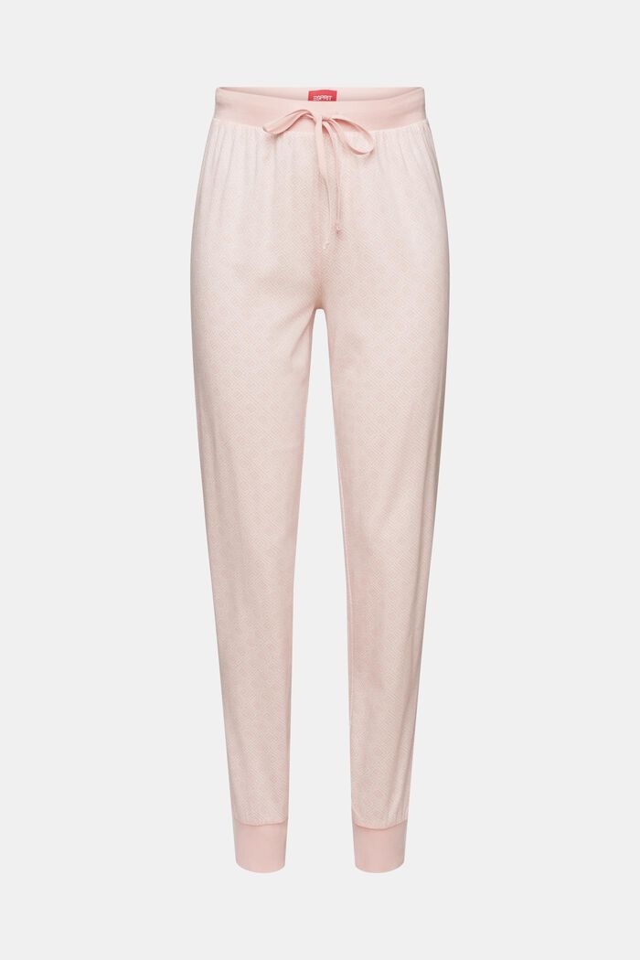 Dżersejowe spodnie od piżamy z nadrukiem, LIGHT PINK, detail image number 6