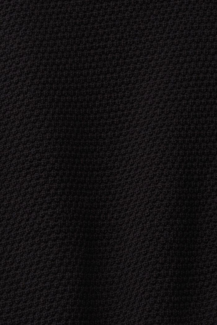 Bezrękawnik, mieszanka z bawełną, BLACK, detail image number 1