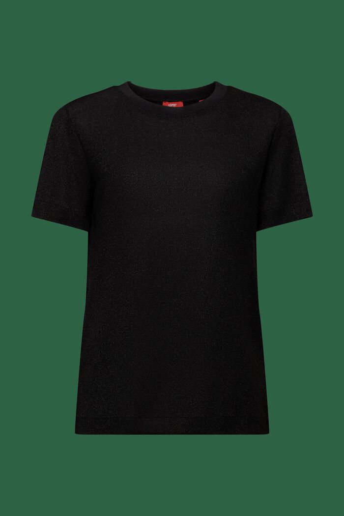 T-shirt z lamy, BLACK, detail image number 6