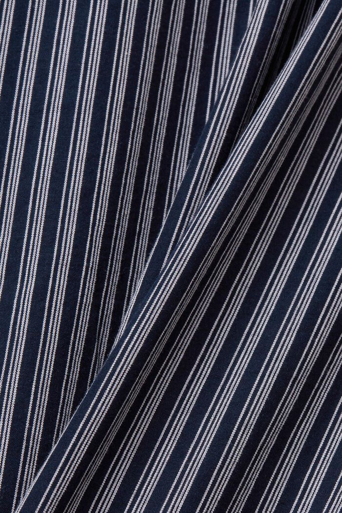Koszula w paski ze zrównoważonej bawełny, NAVY, detail image number 5