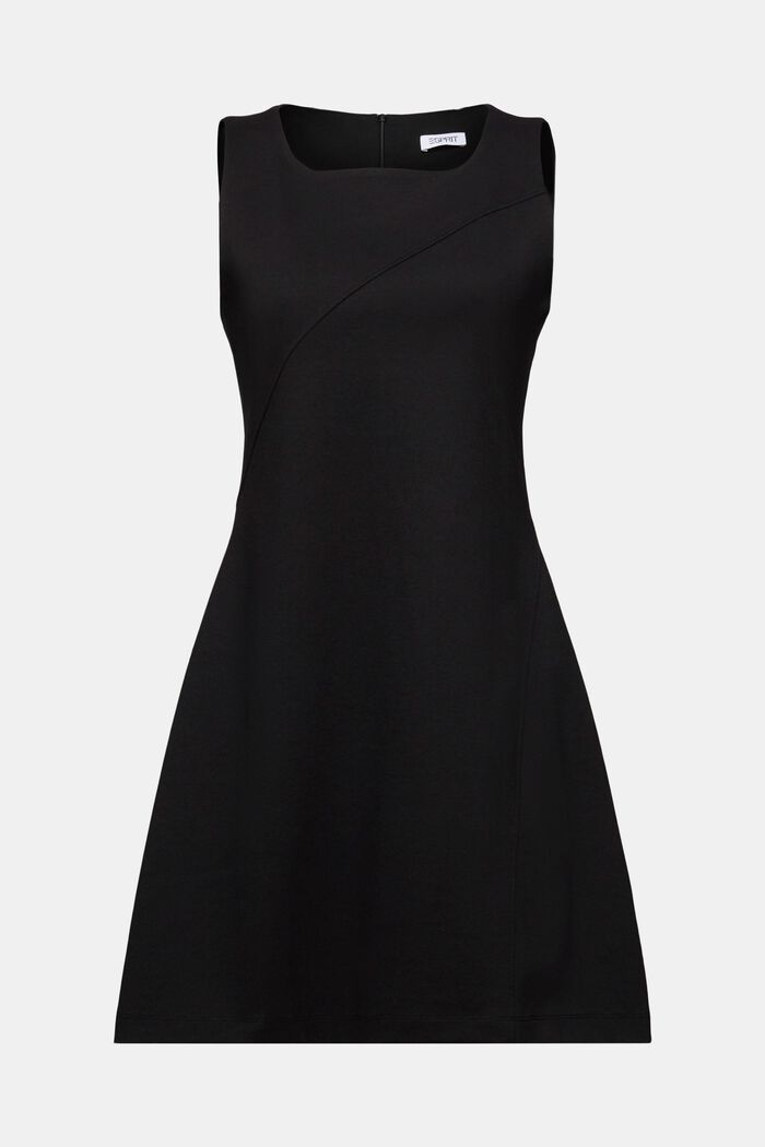 Sukienka mini punto bez rękawów, BLACK, detail image number 6