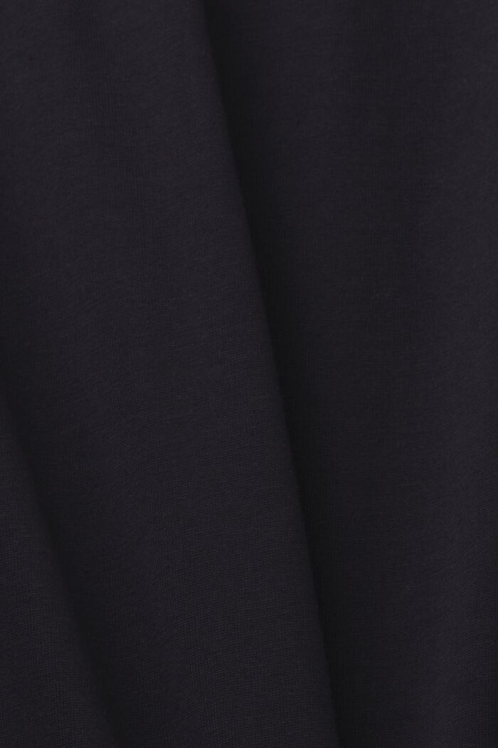 Jerseyowy T-shirt z logo, 100% bawełny, BLACK, detail image number 5
