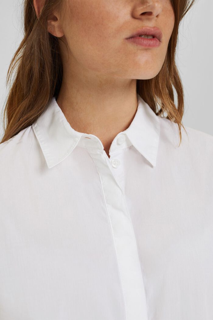 Długa bluzka, 100% bawełny organicznej, WHITE, detail image number 2
