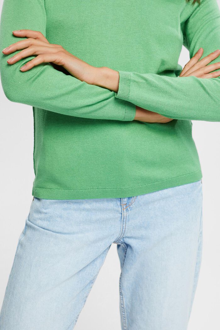 Sweter z dzianiny, GREEN, detail image number 0
