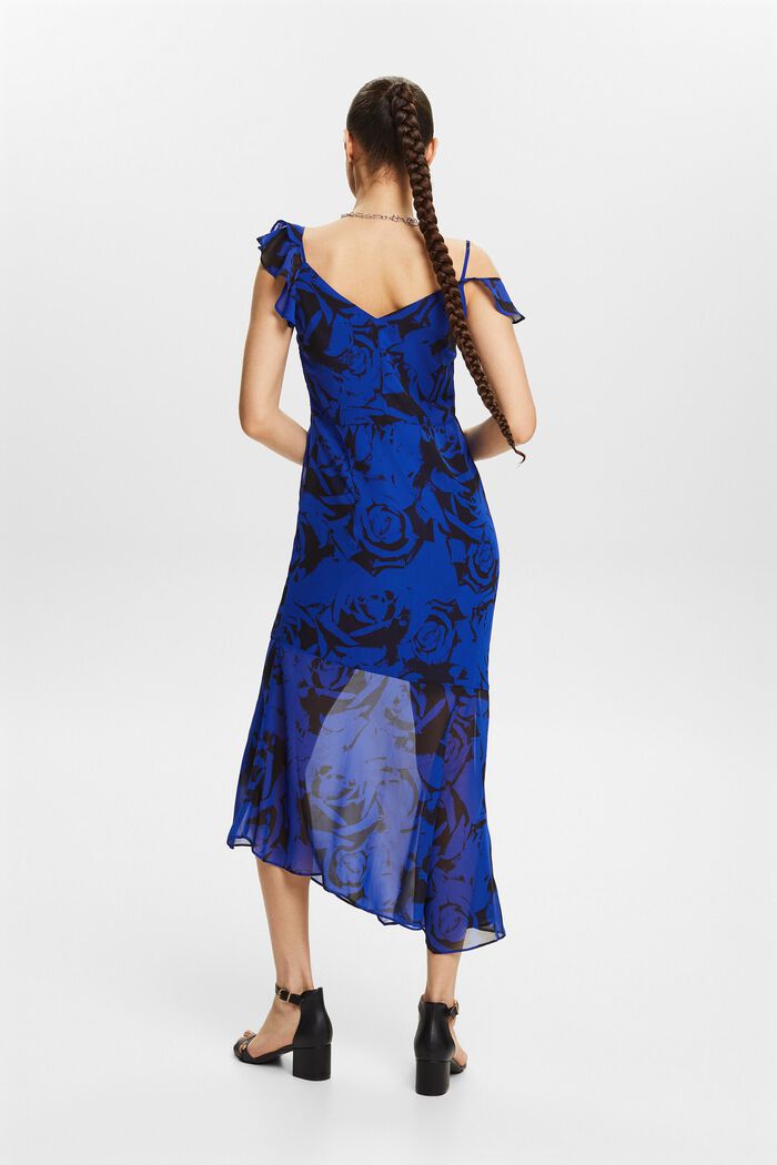 Szyfonowa sukienka midi z nadrukiem, BRIGHT BLUE, detail image number 2