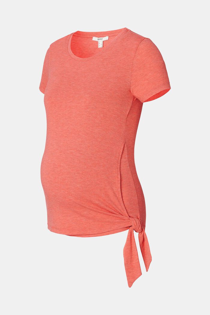 T-shirt do karmienia piersią z wiązaniem, FLAME RED, detail image number 4