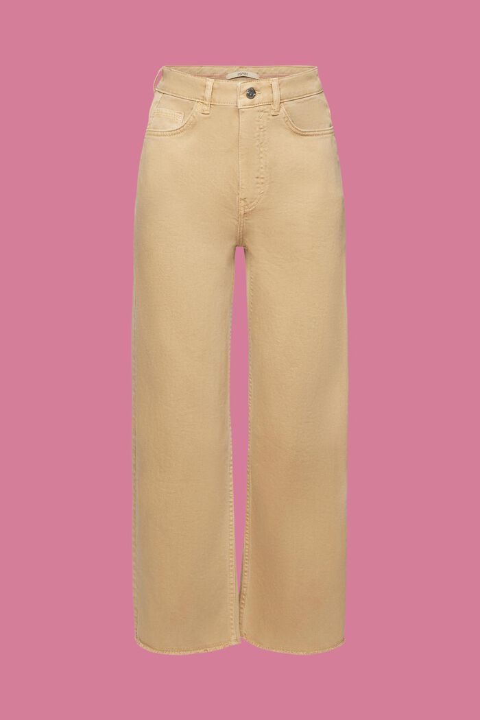 Spodnie z wysokim stanem i prostymi nogawkami, SAND, detail image number 7