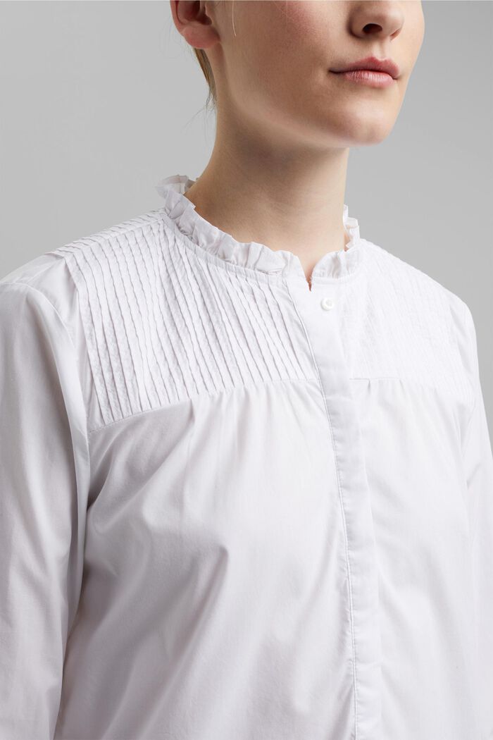 Bluzka z bawełny organicznej, WHITE, detail image number 2