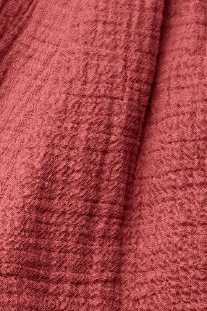 Szorty z marszczonej tkaniny, TERRACOTTA, detail image number 5